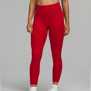 Red Lululemon Leggings